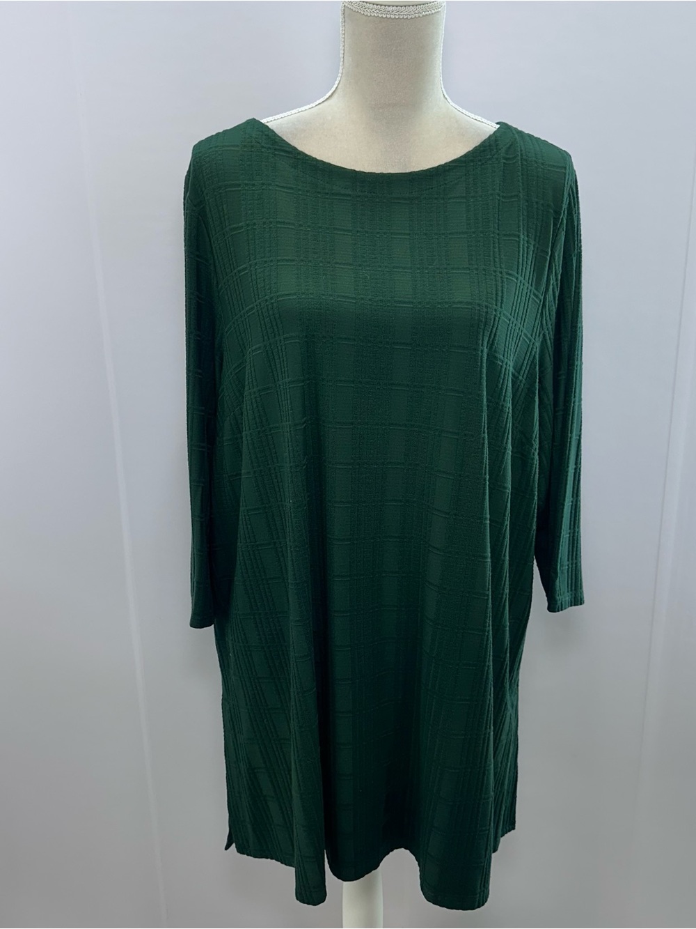 J. Jill Forest Green Textured Swing Tunic
